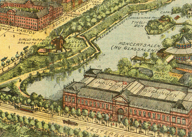Sankt Luciemølle omkring 1873.