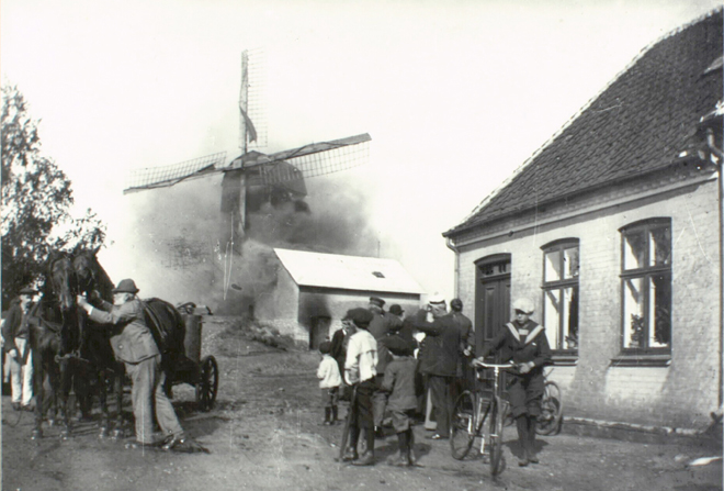 Stubmøllen i brand